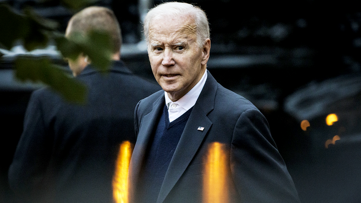 joe biden leaves church