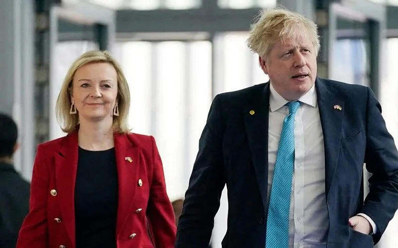 liz truss boris johnson afp getty images